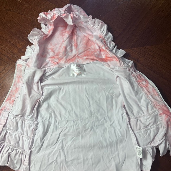 Pink Ruffled Hooded Jacket - Picture 2 of 5
